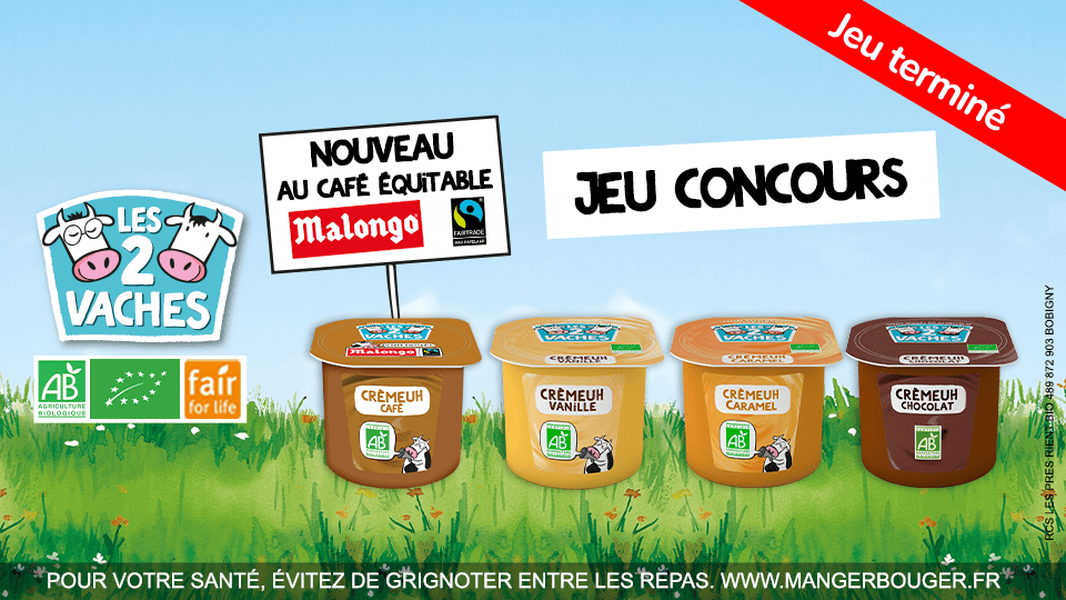 Jeu-Concours Malongo avec Les 2 Vaches ! - Offre exclusive à retrouver sur Fidme (app gratuite de Cartes de fidélité et économies)