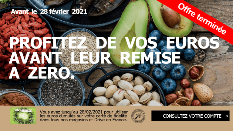 Expiration de la cagnotte fidélité INTERMARCHÉ fin février 2026 : Remise à zéro de vos euros et points fidélité - Alerte disponible sur Fidme, la meilleure app de Cartes de fidélité et avantages