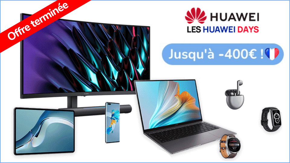 Offre Flash HUAWEI exceptionnelle : Jusqu'à 400€ de remise immédiate sur l'app gratuite Fidme en échange de vos points fidélité