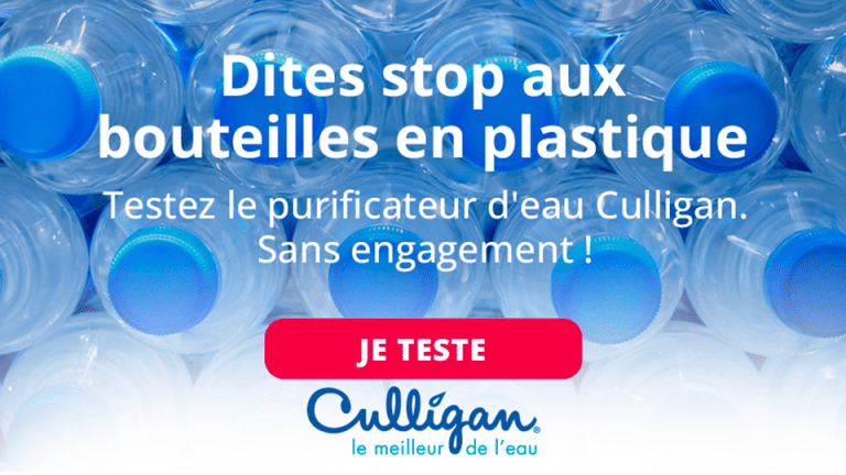Offre Testez le purificateur d’eau CULLIGAN non au plastique - Bon plan exclusif sur Fidme, l'application mobile gratuite de Promos et Cartes de fidélité