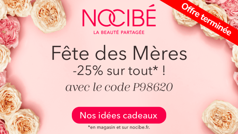 Promotion Offre Beauté NOCIBÉ sur l'application Fidme : la meilleure app de Cartes de fidélité, Bons d'achat, Catalogues Promo, Offres de remboursement Courses