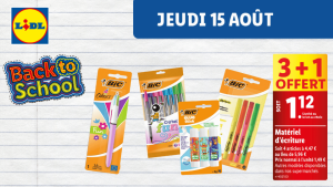 Réductions LIDL Offres de rentrée - Catalogue promo LIDL disponible sur l'application Fidme